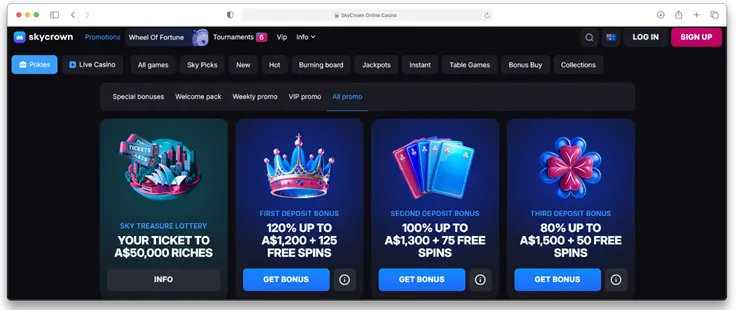 Sky Crown Bonus Codes