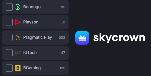 SkyCrown Software Providers